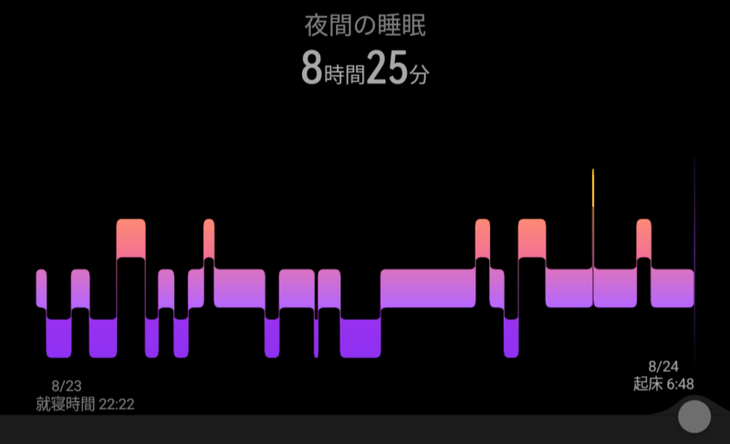 watchfit3 睡眠アプリ