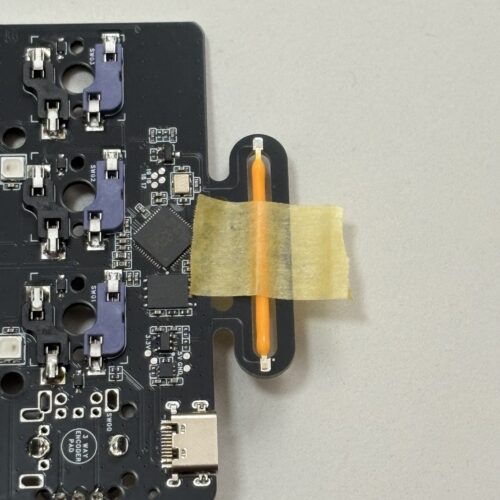 dotpad20テンキー｜STEP 3　フィラメントLEDのはんだ付け｜1（3）